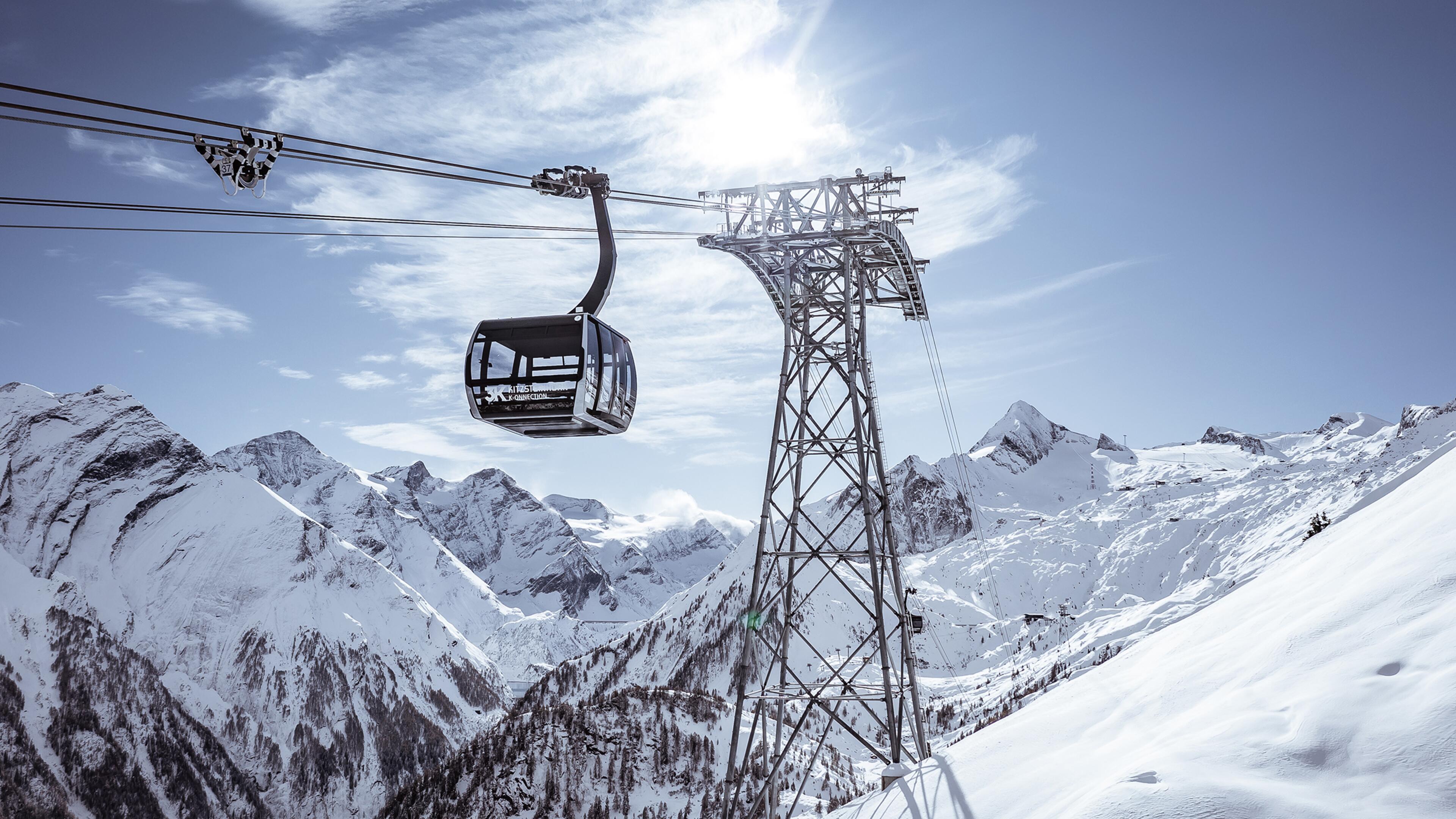 Gletscher Skigebiet Kitzsteinhorn in Kaprun, Österreich - Kitzsteinhorn