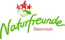 Logo Naturfreunde Österreich with handshake and red flowers